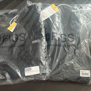 Figs Women's Black Scrub Set Zinga Kochi XS